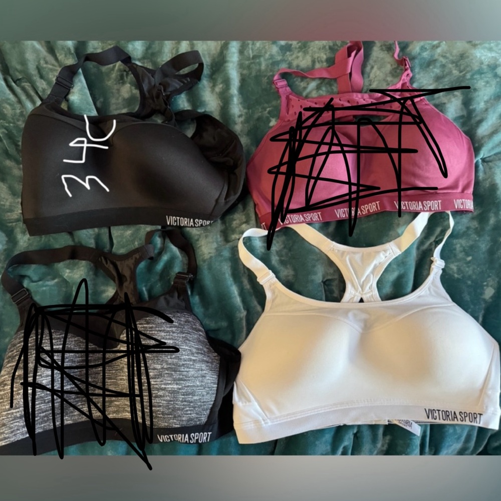 2 Victorias Secret Sports Bras 34C